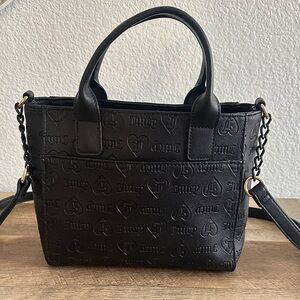 Juicy Couture Black Embossed Satchel